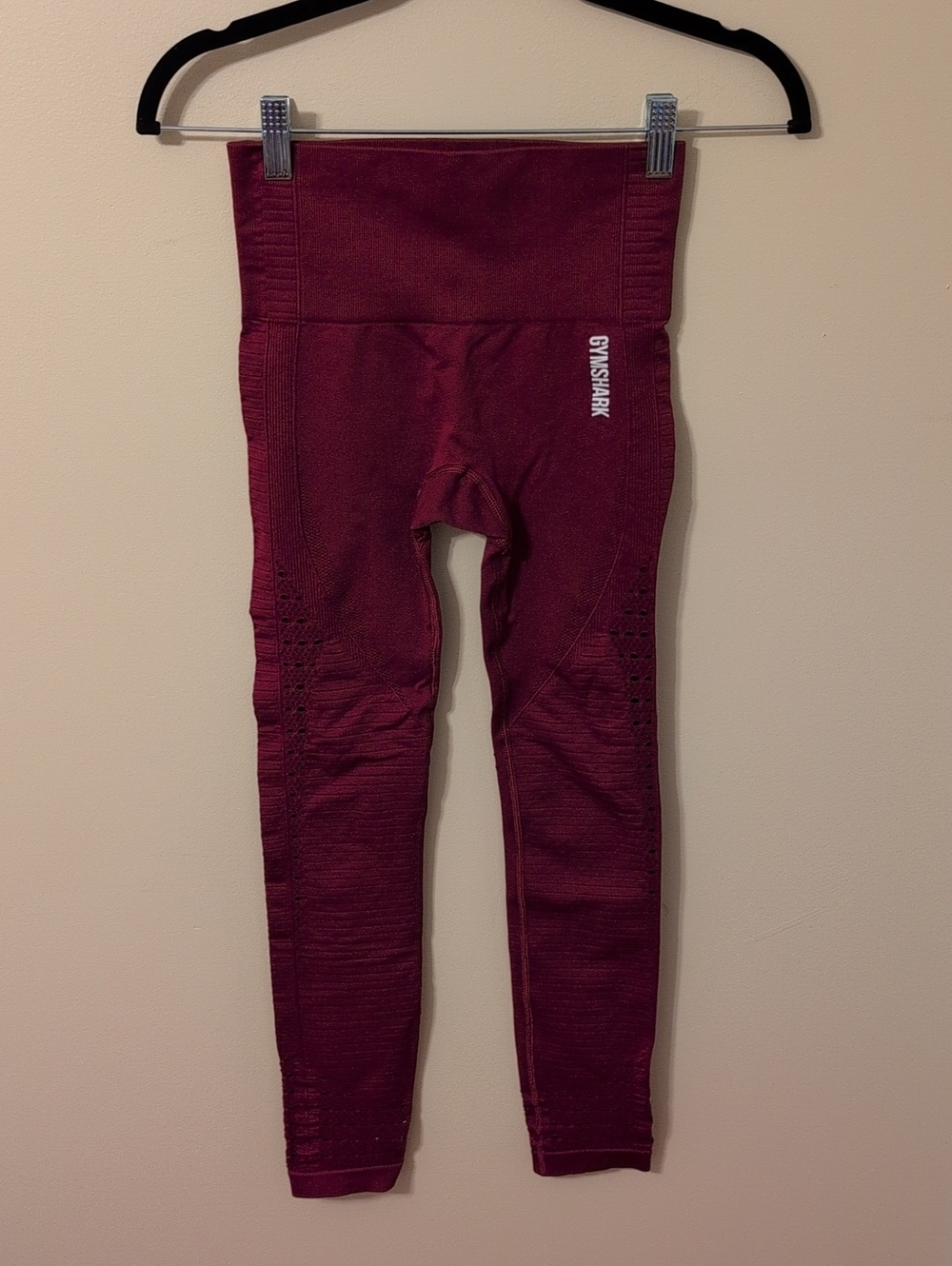 Gymshark Maroon High-Waist Seamless Leggings